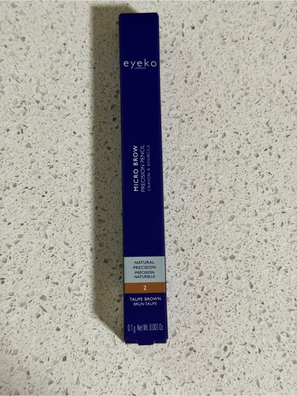 Eyeko London Micro Brow Precision Pencil 2 Taupe Brown New in Box Sealed